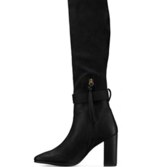 Stuart Weitzman OTK 7.5 LUNA 85 leather and suede Boots 1 time worn paid 1000 - Picture 11 of 12